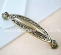 128mm Free shipping bronze-colored zinc alloy bedroom furniture cabinet handle