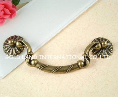128mm Free shipping bronze-colored zinc alloy cupboard cabinet handle [KDL Zinc Alloy Antique Knobs &am]
