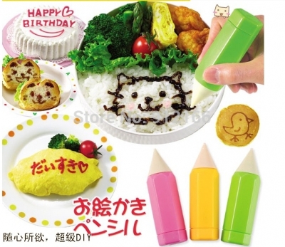 3 pcs/ lot cake decorating tool diy sushi pen baking decorating kit pen jam pen christmas gift