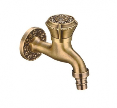 4" pure brass jointless single cold or single hot top quality tap washing machine faucet Free shipping