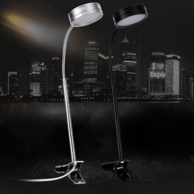 7w flexible portable read led desk lamp with clip for children study eye protection office computer table lamp