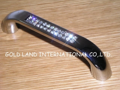 96mm Free shipping K9 crystal glass cabinet handle