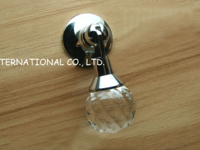 D20xL60mm Free shipping pure copper with K9 crystal glass furniture cupboard cabinet knobs