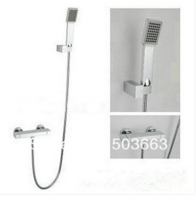 Easy Bathroom Bath Shower Brass Mixer Tap Including Head Hose Faucet Set CM0605