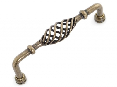 Kitchen Cabinet Drawer Pull Handle And Knob Antique Birdcage ( C:C:128MM L:145MM ) [Wrought Iron Handle and Knobs 27]