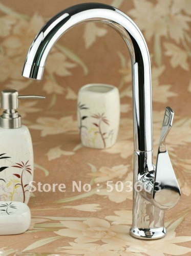 Rotation Classic Style Deck Bathroom Basin Sink Mixer Tap Polished Chrome Faucet CM0169