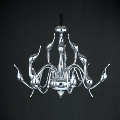 modern led chandelier light 15 lights swan design led g4 chandeliers for living room loft led light
