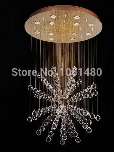 new dandelion modern chandeliers crystal lighting living room chandelier hang lamp dia80*h120cm