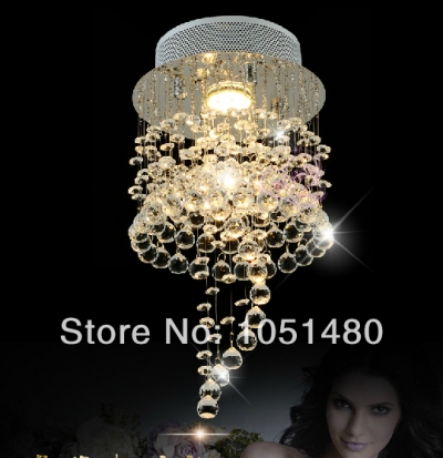 s flush mount modern small crystal chandelier hallway light ,contemporary crystal lamp