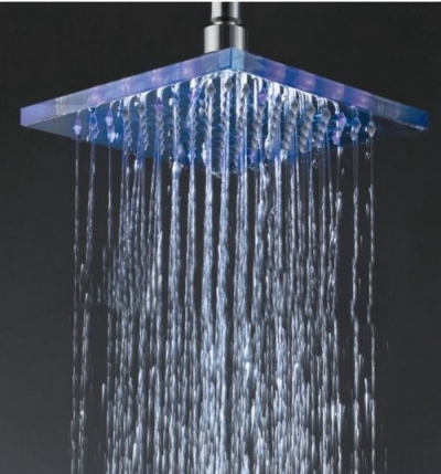 8Ã¢â‚¬ËœÃ¢â‚¬â„¢ LED faucet bathroom chrome finish shower head X-014