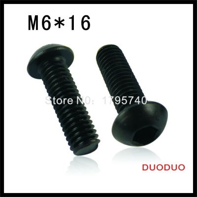 100pcs iso7380 m6 x 16 grade 10.9 alloy steel screw hexagon hex socket button head screws [alloy-steel-hexagon-hex-socket-button-head-screws-1274]