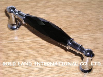 128mm Free shipping crystal glass handle furniture handles/ wardrobe door handle