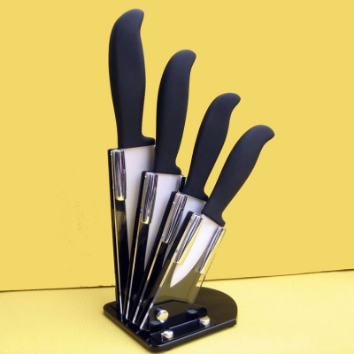 3"+4"+5"+6"+Peeler+ Knife Holder Ultra Sharp Kitchen Ceramic Cutlery Knives Set,Free Shipping