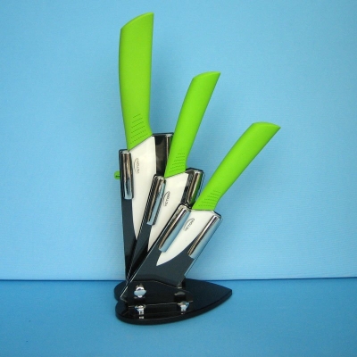 3"+4"+5"+Peeler+ Knife Holder Ultra Sharp Kitchen Ceramic Cutlery Knives Set,Free Shipping