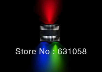 3*1w rgb color led wall lamp high power led led outdoor wall decoration light with 85-265v ac rohs ce