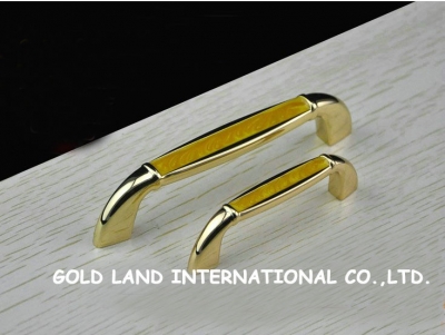 96mm Free shipping 24K golden color bathroom cupboard drawer door handle