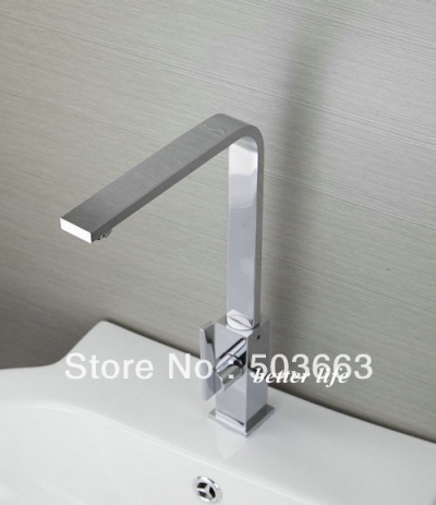 Chrome Single Lever Kitchen Swivel Faucet Sink Faucet Mixer Tap Vanity Faucet L-3810