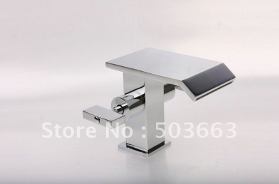 Free Ship Two Handle Great Waterfall Bathroom Basin Sink Mixer Tap Chome Faucet YS3991