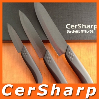 High Quality ECO Kitchen Knives Black Blade Ceramic Knife Set #CS008