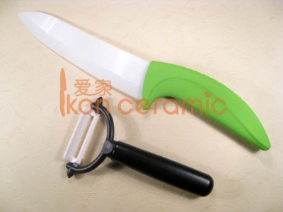 High Quality Zirconia ceramic knife (green) New 100% 2-piece Ikon Ceramic Knife set (Free Shipping)