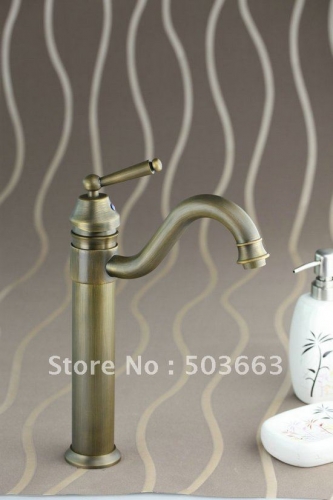 NEW Beautiful Antique Brass Bathroom Faucet Kitchen Basin Sink Mixer Tap CM0132