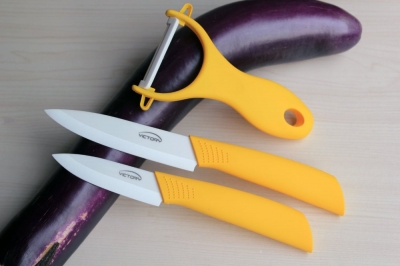 New Arrival!3"+4+Peeler Ultra Sharp Kitchen Ceramic Cutlery Knives Set,Free Shipping [3+4+Peeler 50|]