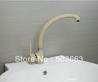 Single hole Spray Painting Kitchen Sink Brass Mixer Tap Swivel Faucet L-529