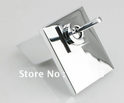 brass new single handle bathroom tap polished chrome all brass finish basin waterfall mixer faucet YS7700