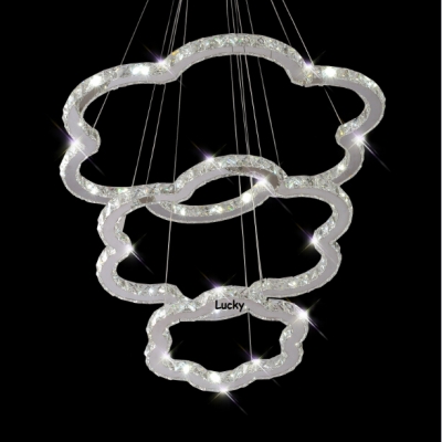 crystal pendant chandelier 54w pure white diameter 77cm 110v- 220v
