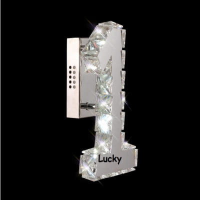 crystal wall lamp indoor led 5w crystal wall luminaire number one 1