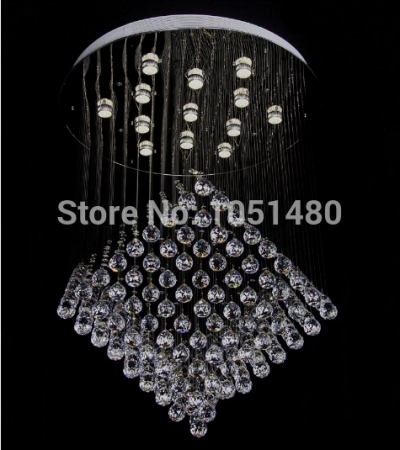 modern flush mount cristal light home chandeliers led lighting dia80*h100cm
