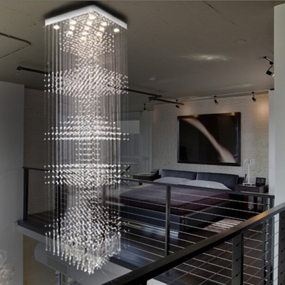 new modern string crystal chandelier crystal lamp hanging light modern staircase chandelier