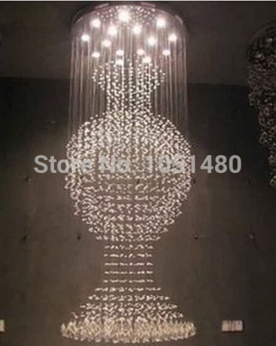 promotion s new big light modern chandelier crystal lamp home lighting dia800*h2500mm