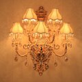 wall lighting crystal bedside wall mounted reading lamps 5 lights european zinc alloy large crystal wall lamp large wall light
