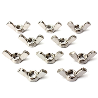 10pcs stainless steel wing nuts to fit our stainless bolts & screws m3mm nuts and bolts hardware [screw-266]