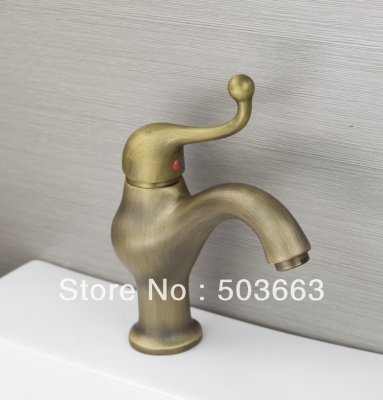 2013 Antique Brass Design Wholesale Promotions Bathroom Basin Sink Faucet Brass Mixer Tap Vessel Mixer Vanity Faucet H-016