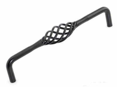 Black birdcage Cabinet Handle pull handle ( C:C:160MM H:42MM ) [Wrought Iron Handle and Knobs 27]