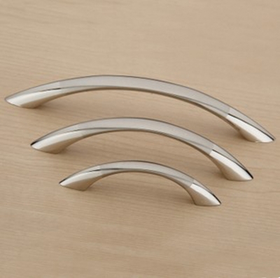 Cabinet Drawer Pull Knob Shoe Cabinet Handle Double Color Chrome Plated and Nickel Brush ( C:C:128MM L:149MM )