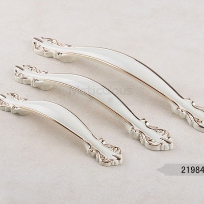 Free Shipping! Ivory white zinc alloy handlesSimple modern kitchen door bookcase desk drawer storage door handle