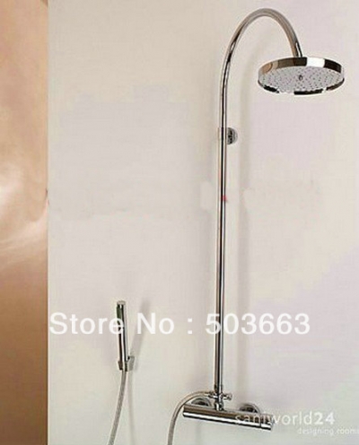 Free shipping Luxury shower sets faucet bathroom brass chrome rainfall b3012