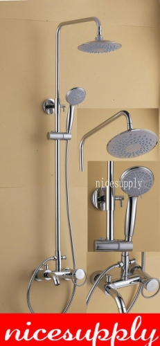 Luxury Wall Mounted Rain Shower Faucet Set b5034 Brass Chrome Shower Set