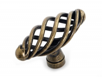 Omyhome Antique Steel Knobs Birdcage Knob Pull Handle ( D:55MM H:32MM ) [Wrought Iron Handle and Knobs 28]