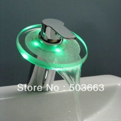 Popular Bathroom Led Basin Sink Faucet Brass Mixer Tap L-119