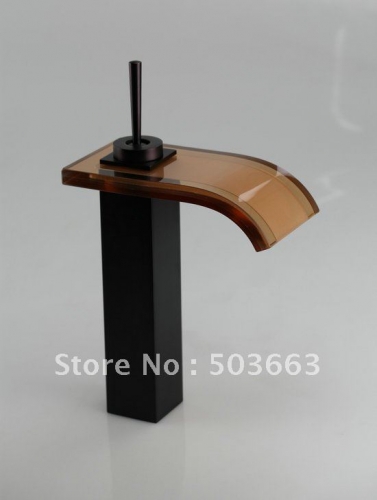 Square Body Waterfall Faucet Oil Rubbed Bathroom Basin Sink Mixer Tap Cm0303
