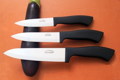 VICTORY,High Quality Ceramic Knife 3-piece Set 5 inch+6 inch+7 inch,free shipping