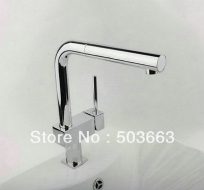 Wholesale Newly Chrome Swivel Kitchen Basin Sink Pull Out Spray Mixer Tap Brass Faucet S-714