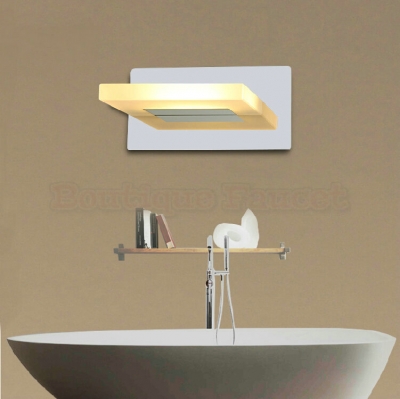 ac85v-265v 5w warm white led stainless steel anti-fog mirror light bathroom vanity toilet waterproof lamp ca346 [led-front-mirror-lights-4697]