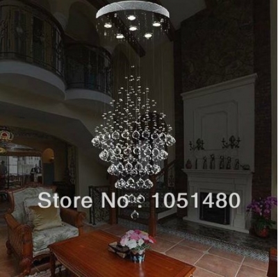 lustre luxury modern crystal chandeliers living room lights dia500*h1800mm