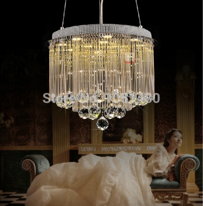s hang wire crystal chandelier light modern lustre led lighting for living room/bedroom /dinning room