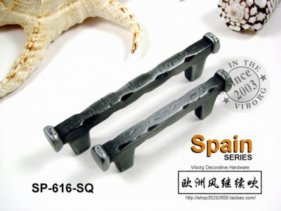 (4 pieces/lot) 64mm VIBORG Zinc Alloy Drawer Handles& Cabinet Handles &Drawer Pulls & Cabinet Pulls, SP-616-SQ-64
